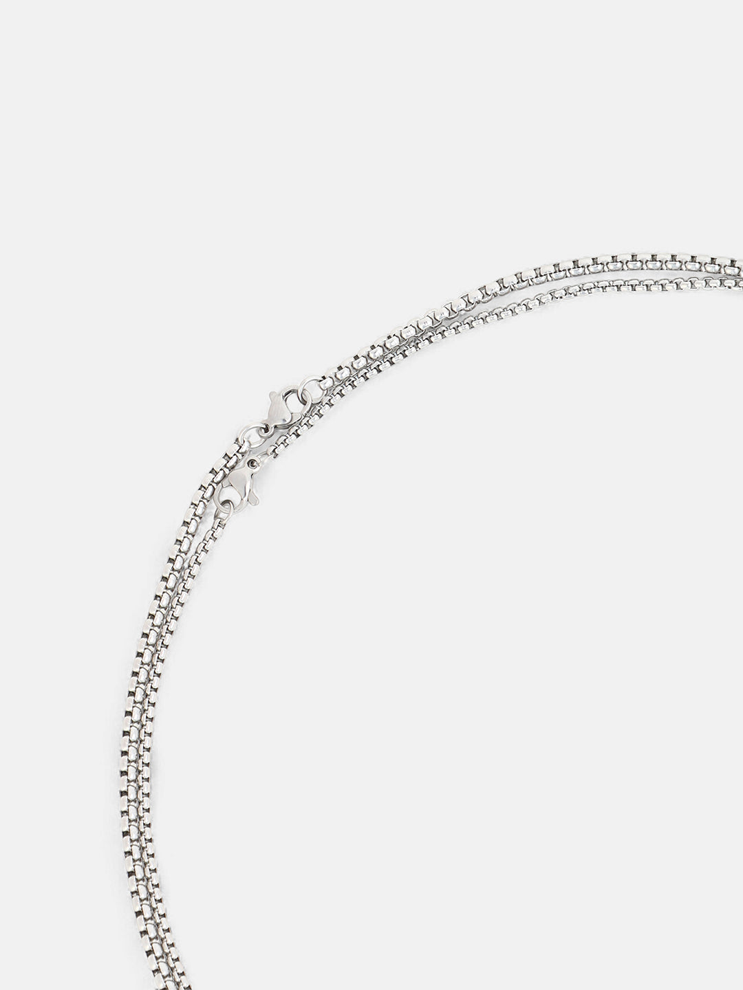 The Neo-Halo Multi-Layer Necklace - Metallic Silver