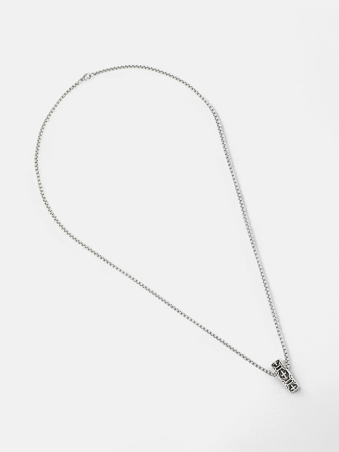 The Imperial Crucifix Pendant Necklace - Metallic Silver