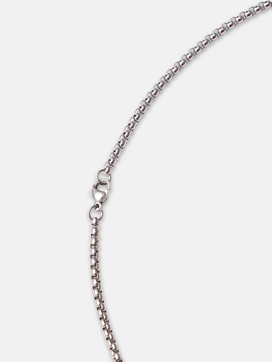 The Skelly Pendant Necklace - Metallic Silver