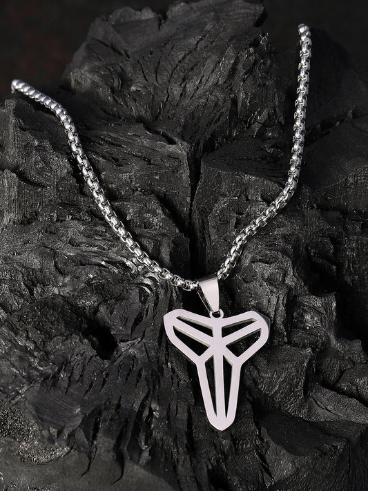 The Trinity Pendant Necklace - Metallic Silver