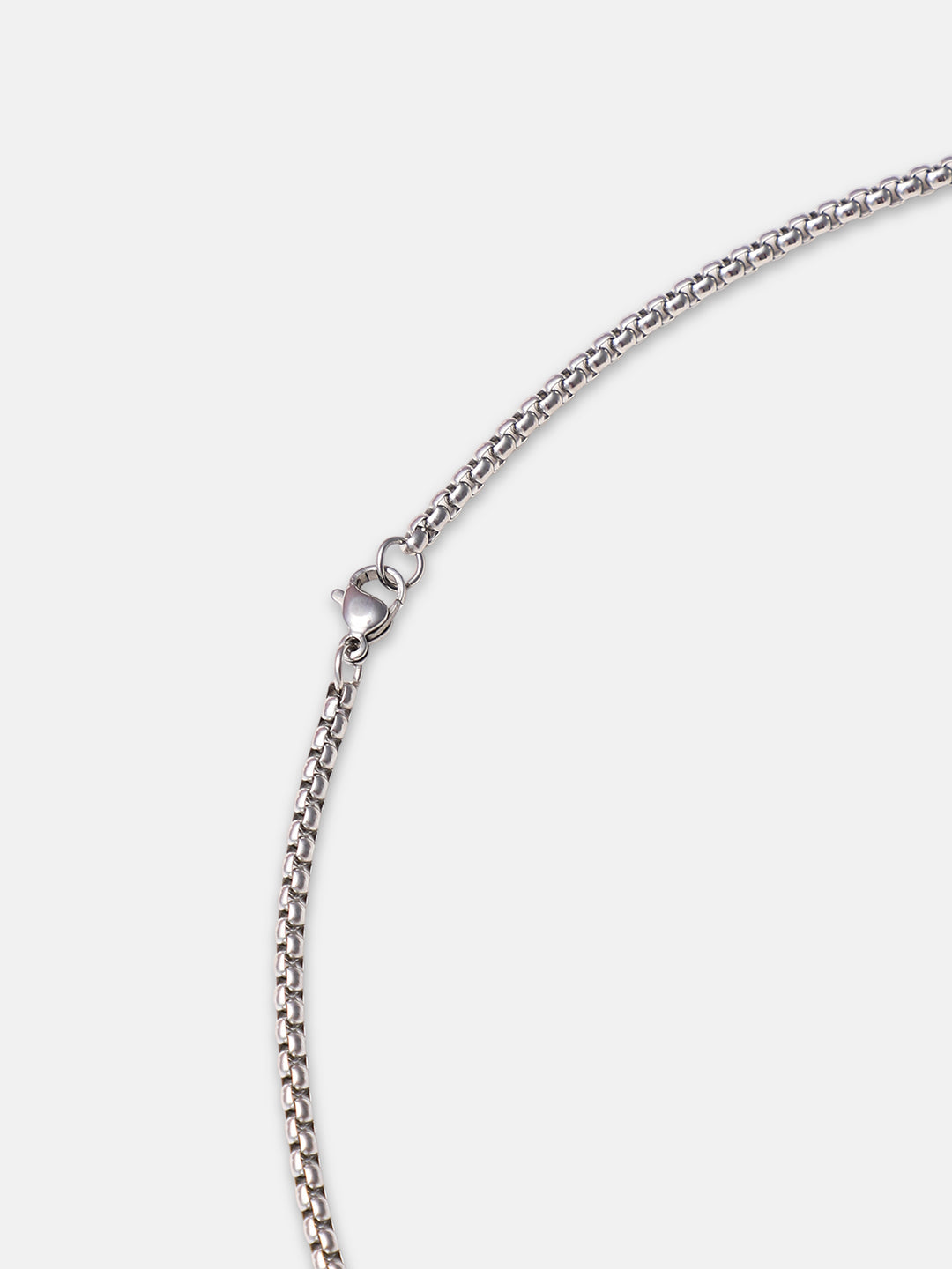 The Twisted Pendant Necklace - Metallic Silver