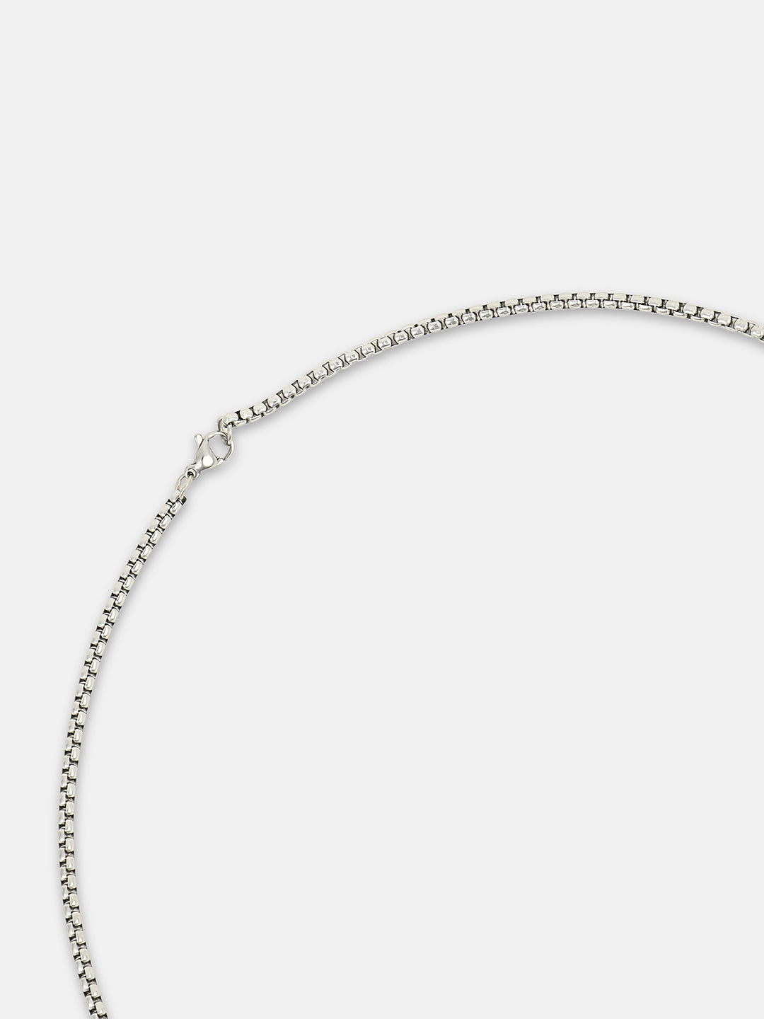 The Stereo Pendant Necklace - Metallic Silver