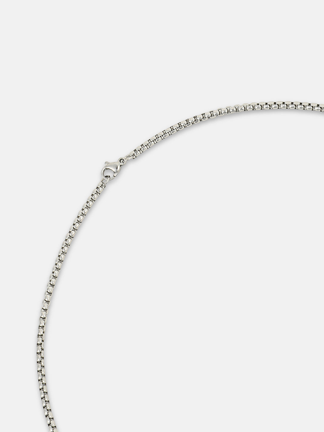 The Cap Pendant Necklace - Metallic Silver