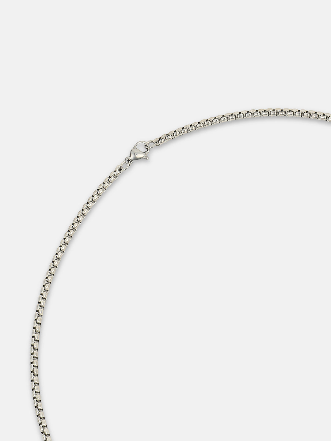 The Ace Pendant Necklace - Metallic Silver
