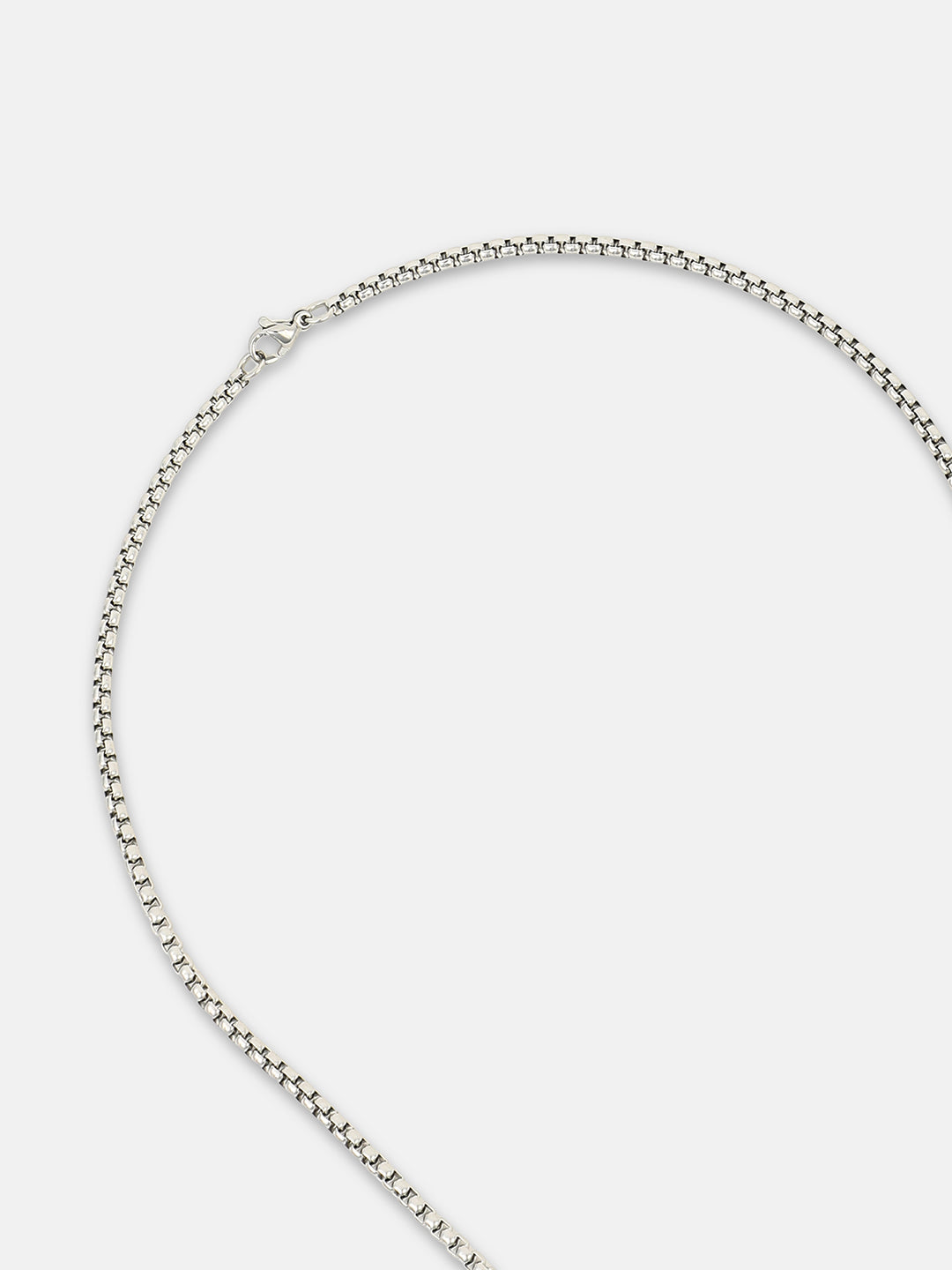 The Tire Pendant Necklace - Metallic Silver