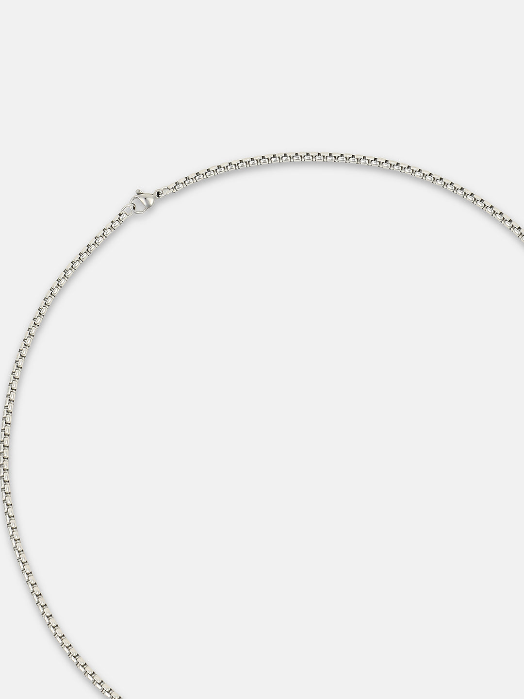 The Rod Pendant Necklace - Metallic Silver