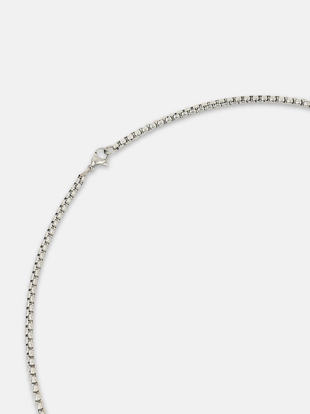 The Ripple Pendant Necklace - Metallic Silver