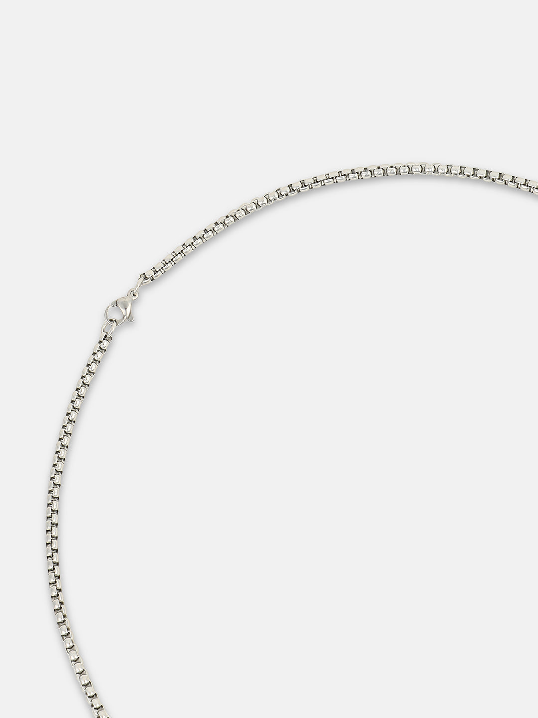 The Pipe Pendant Necklace - Metallic Silver