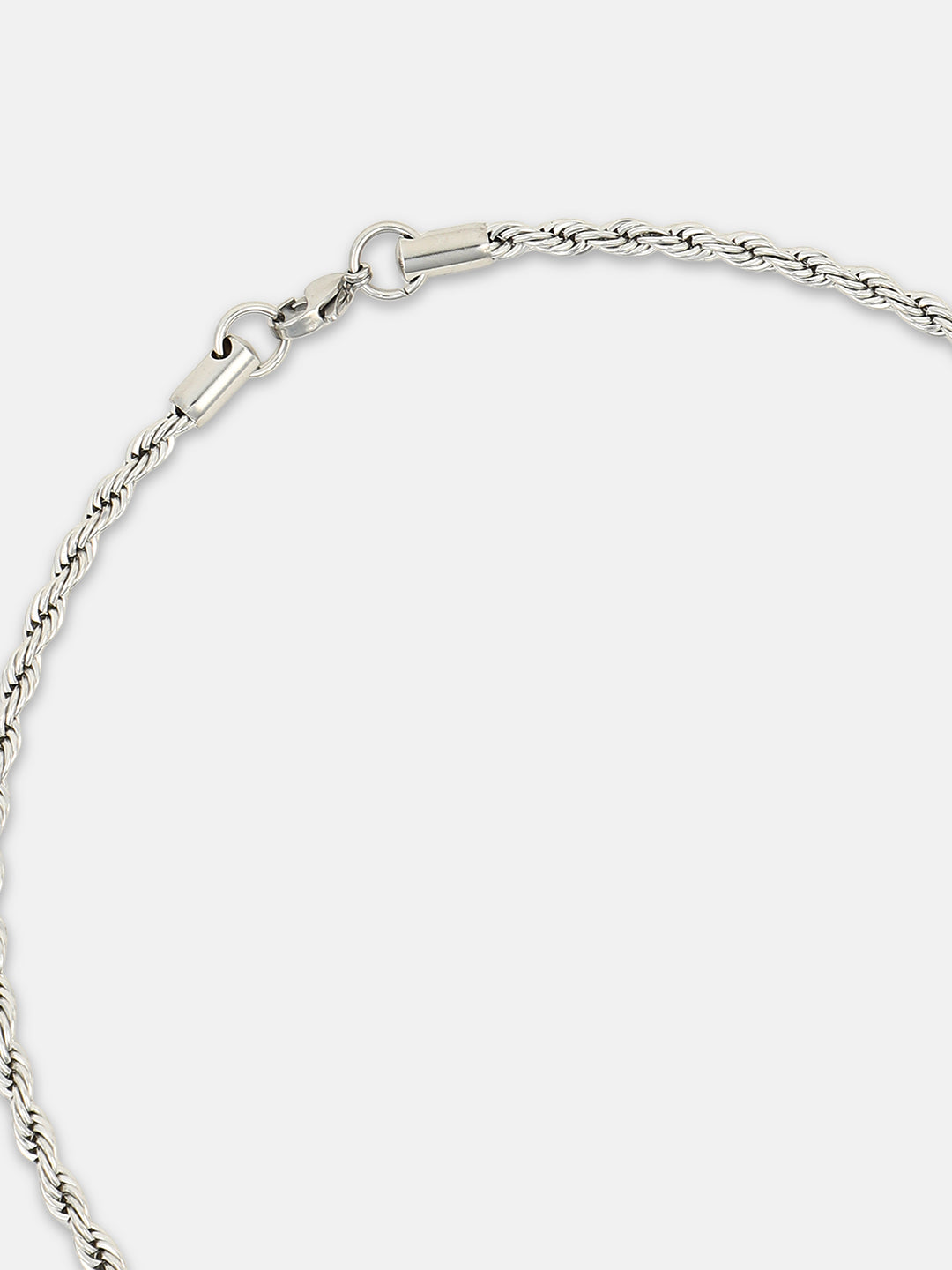 The Minimal-Twist Chain Necklace - Metallic Silver