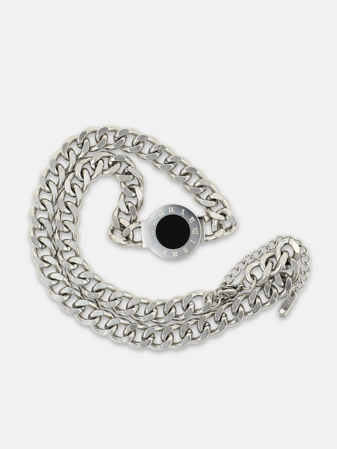 The Roma Pendant Necklace - Metallic Silver