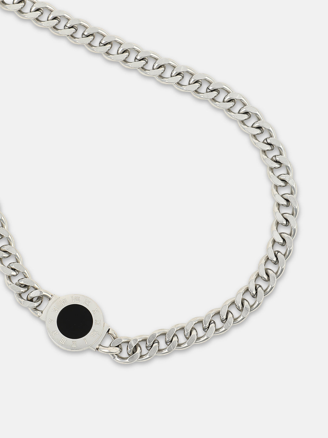 The Roma Pendant Necklace - Metallic Silver