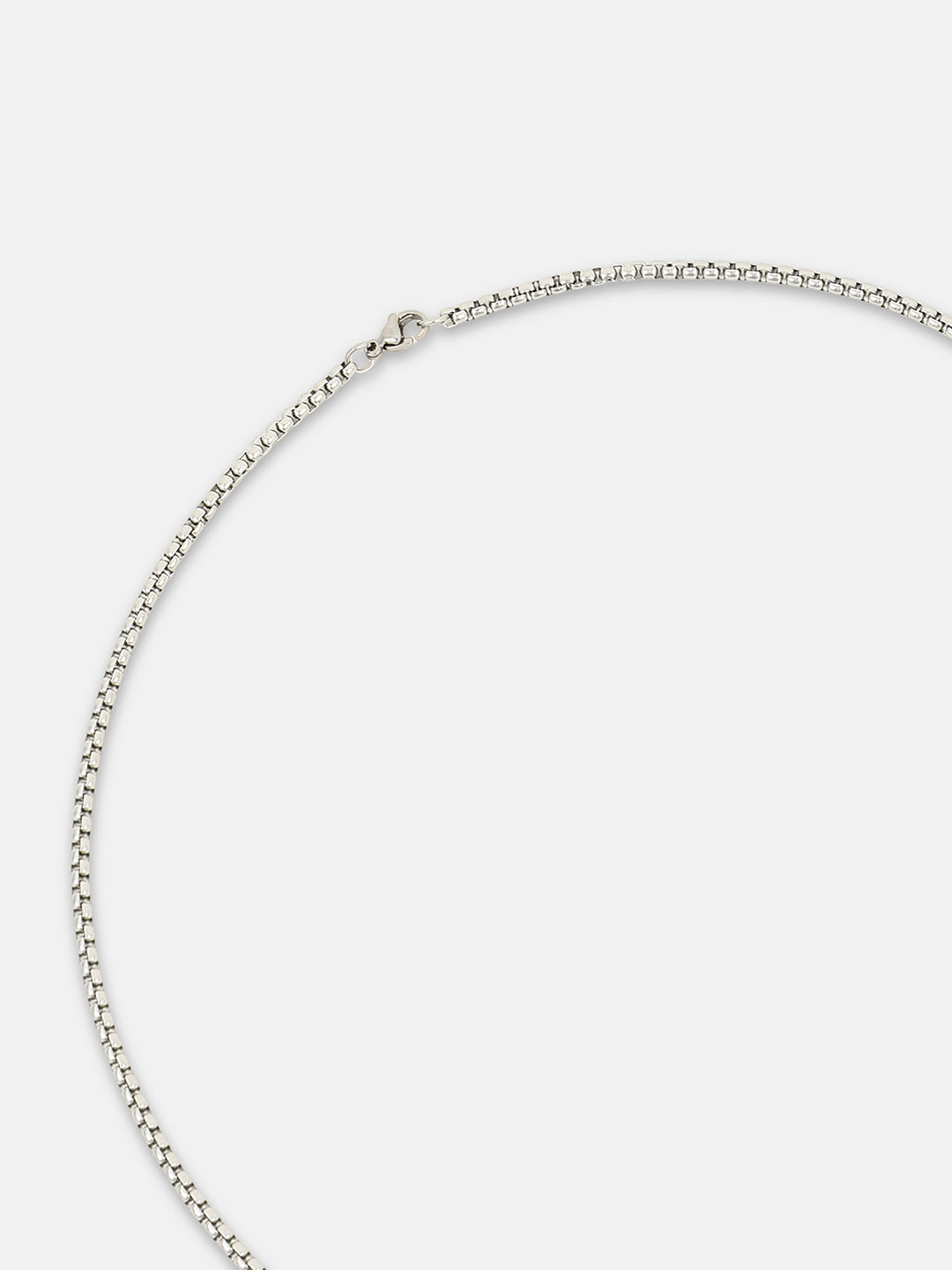 The Torque Pendant Necklace - Metallic Silver