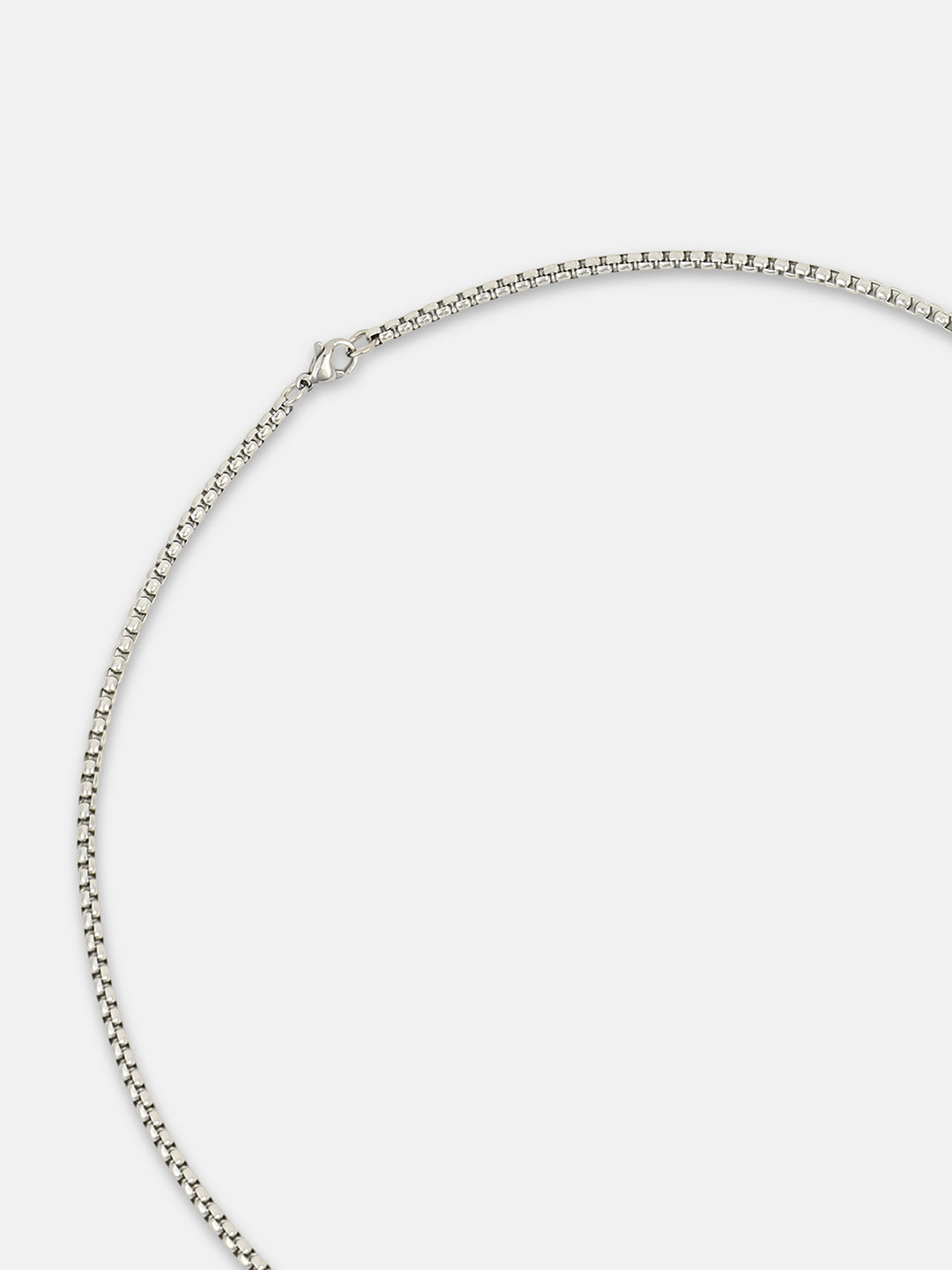 The Trasher Pendant Necklace - Metallic Silver