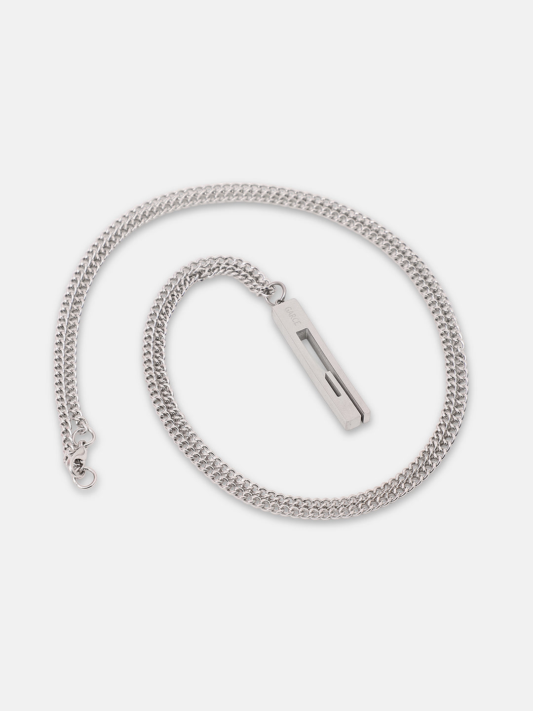 The Swirl Pendant Necklace - Metallic Silver
