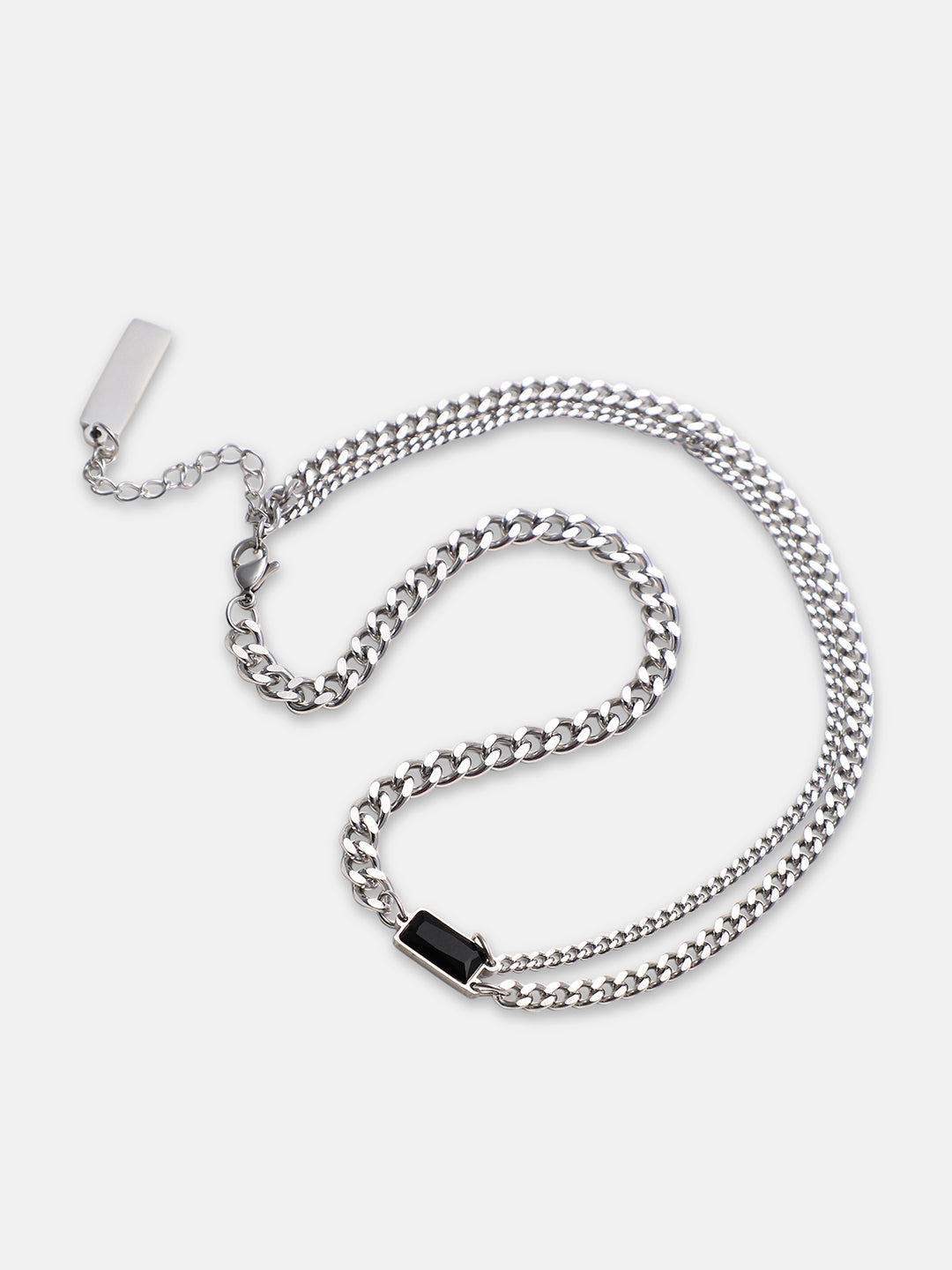 The Daily Pendant Necklace - Metallic Silver