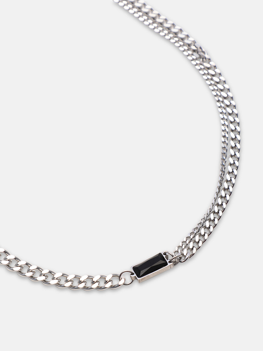 The Daily Pendant Necklace - Metallic Silver