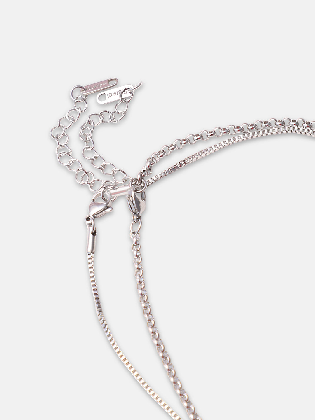 The Slab Pendant Necklace - Metallic Silver