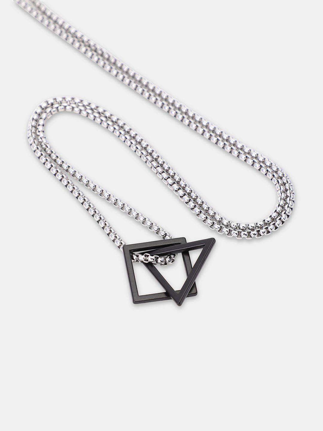 The Quad Pendant Necklace - Midnight Black