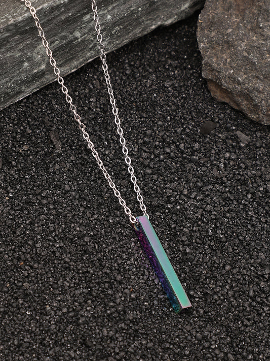 The Monolith Pendant Necklace - Sea Green