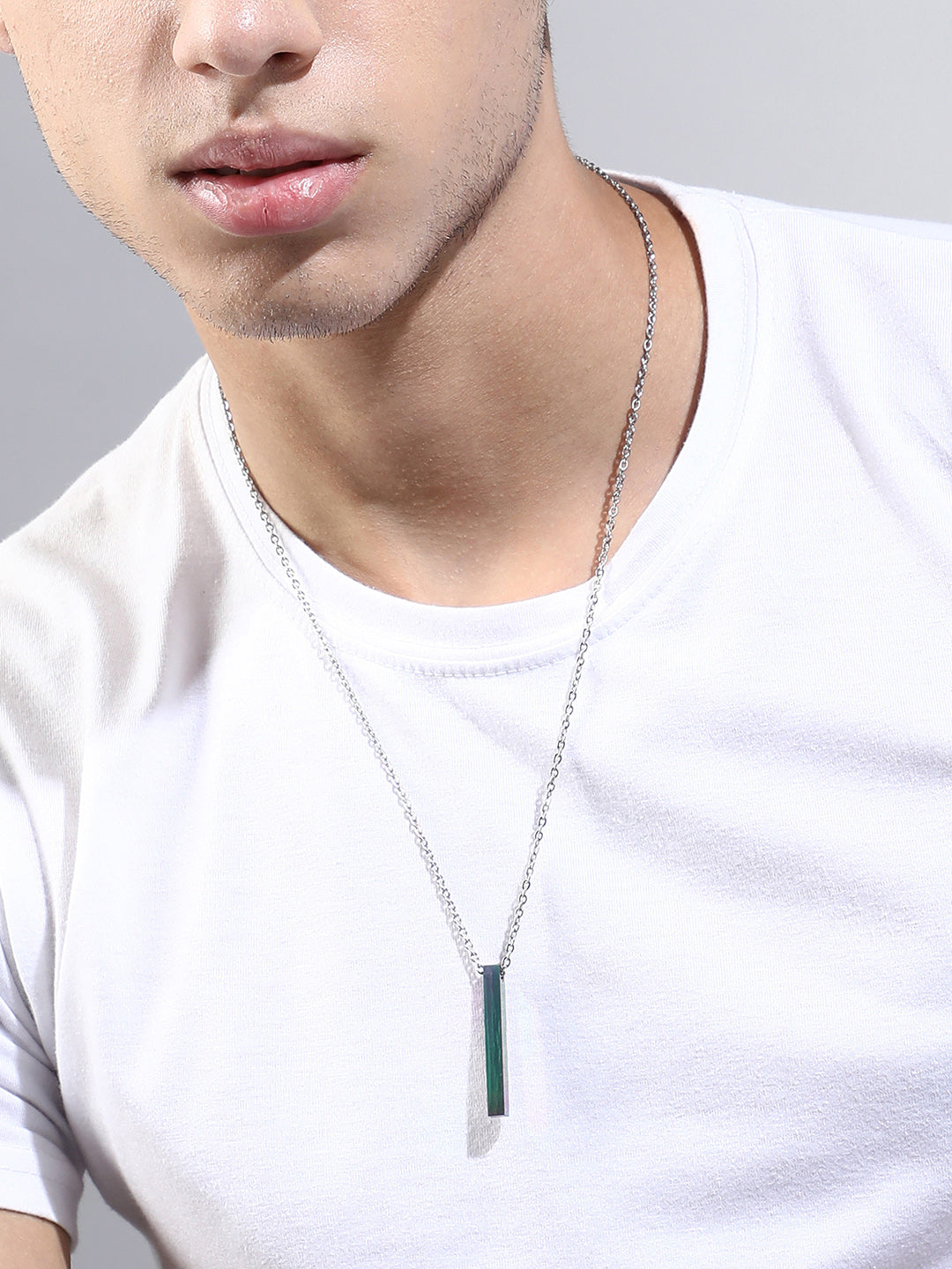 The Monolith Pendant Necklace - Sea Green