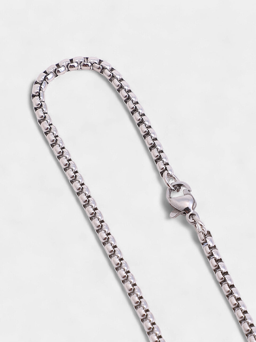 The Spool Pendant Necklace - Metallic Silver