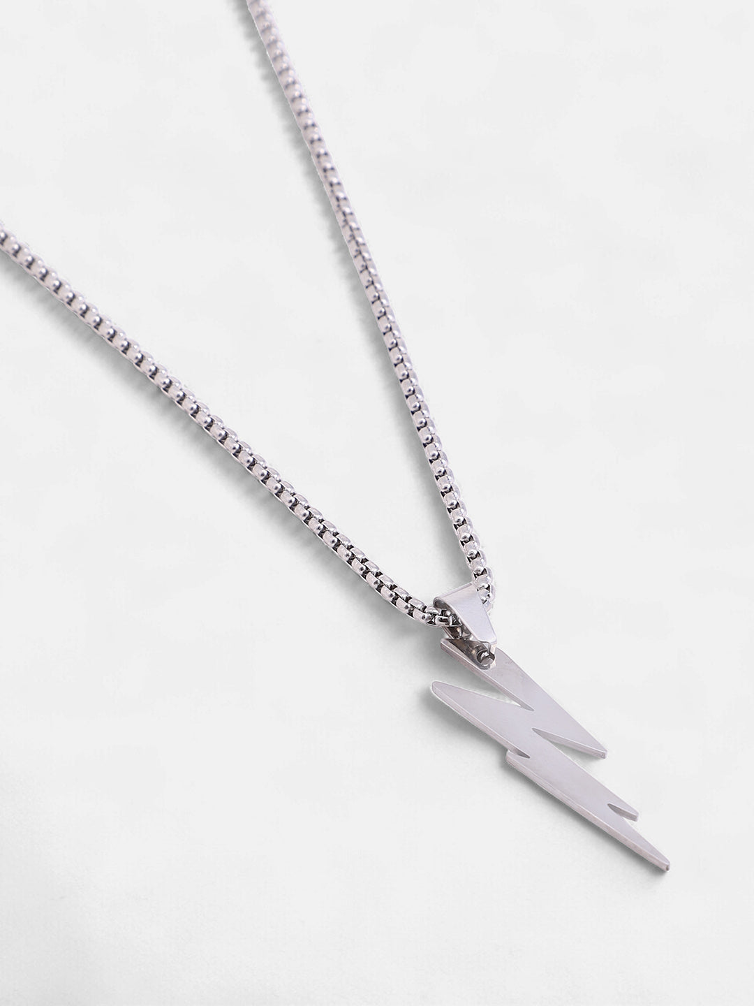 The Thunder Pendant Necklace - Metallic Silver