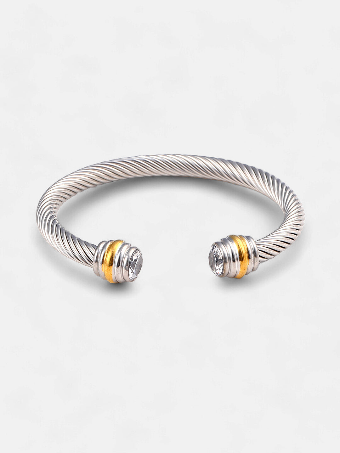 The Formula Chain Round Watch With Cuff Bracelet Combo