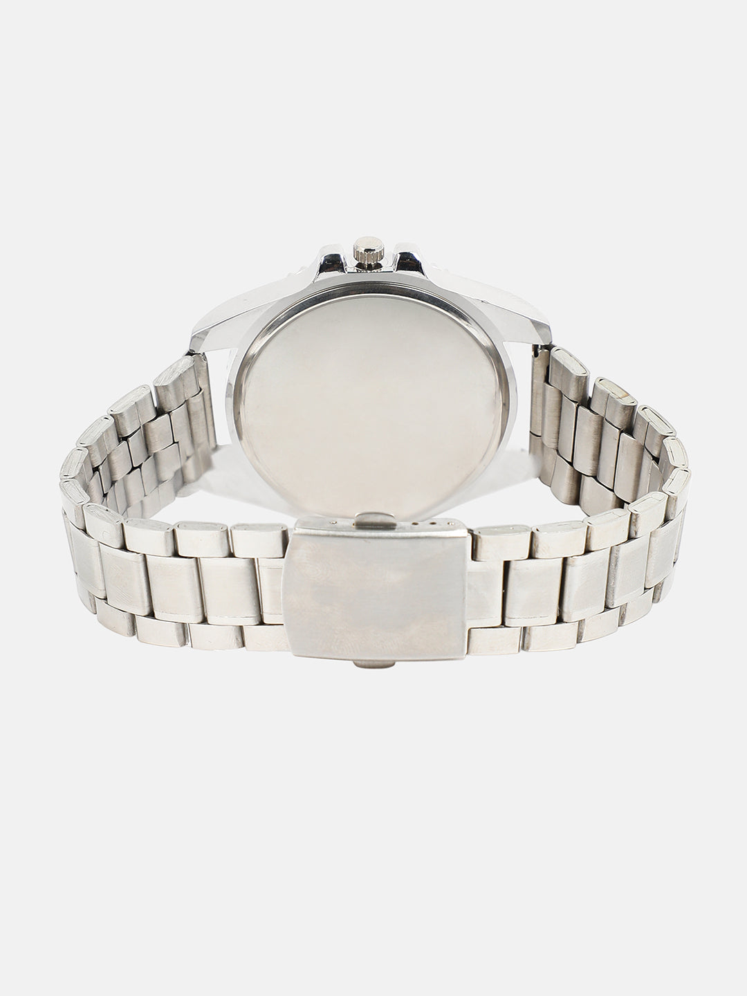 The Ribbed Four-Dial Round Watch With Tennis Bracelet Combo