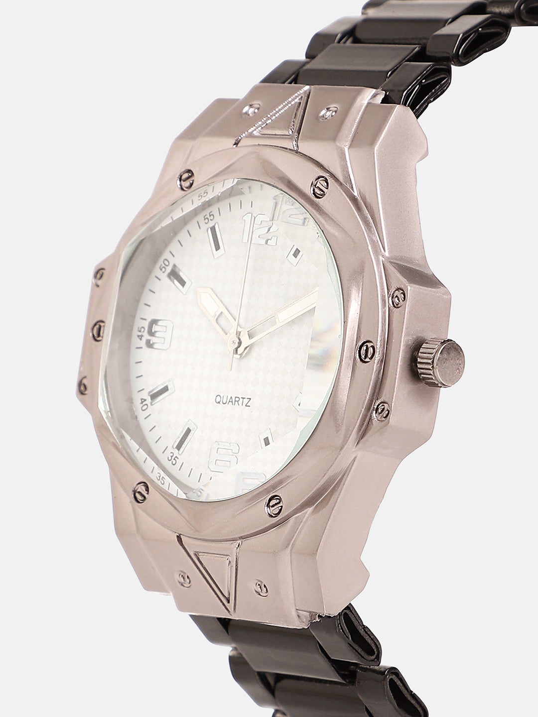 The Torque Driftor Round Watch With Beaded Bracelet Combo
