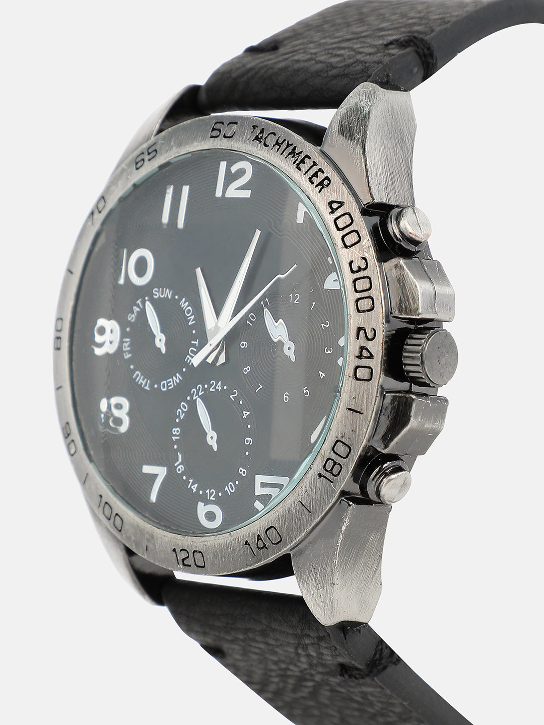 The Peregron Round Watch With Cuff Bracelet Combo