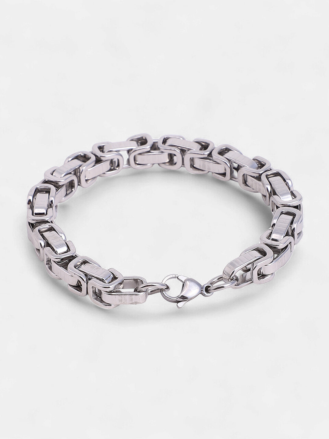 The Ribbed Round Watch With Chain Bracelet Combo