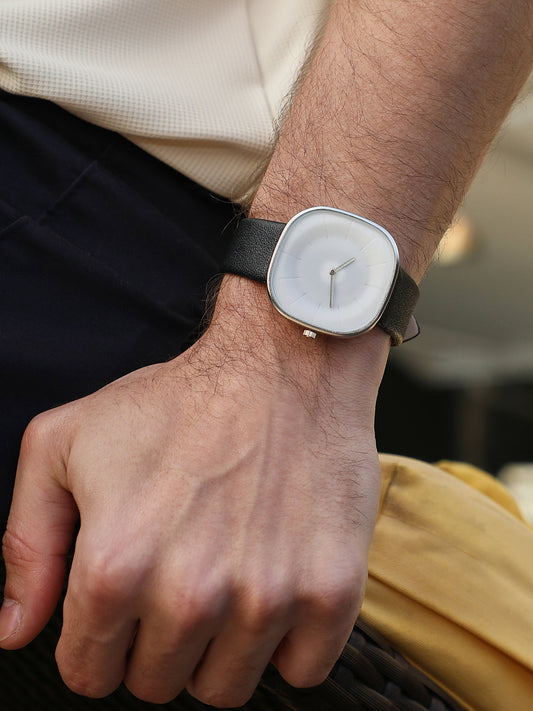 The Off-Duty Cushion Watch - Onyx Black