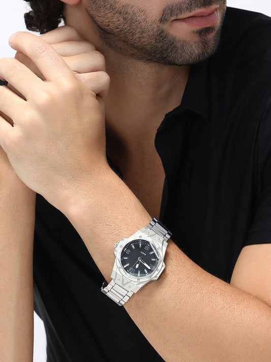 The Torque Driftor Round Watch - Metallic Silver