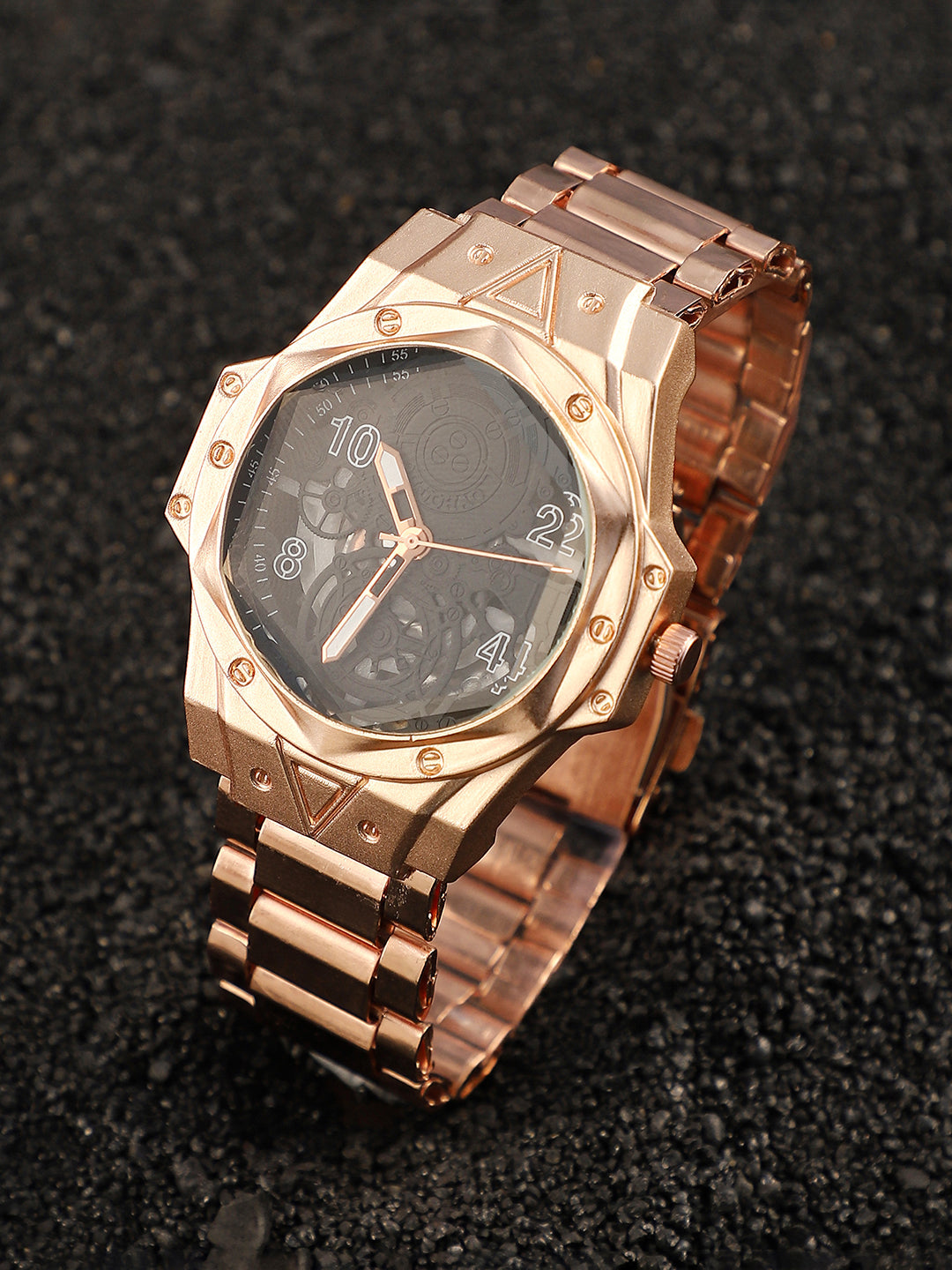 The Torque Clarion Round Watch - Rose Gold