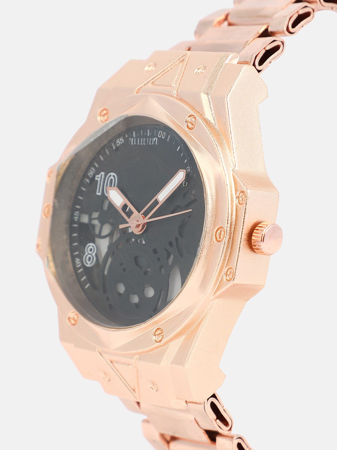 The Torque Clarion Round Watch - Rose Gold