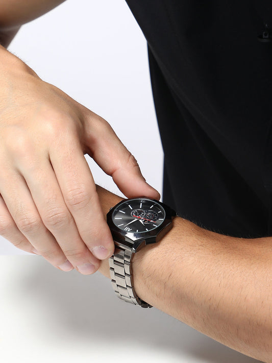 The Formula Chain Round Watch - Midnight Black