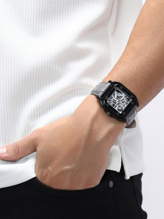 The Nocturne Square Watch - Moon Grey