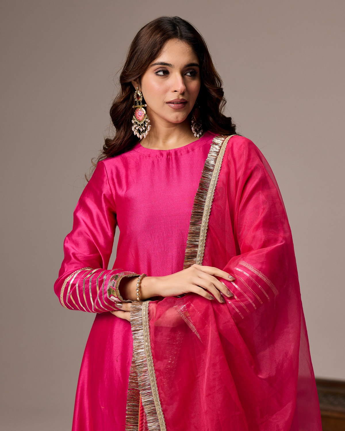 Rani Pink A-line Suit