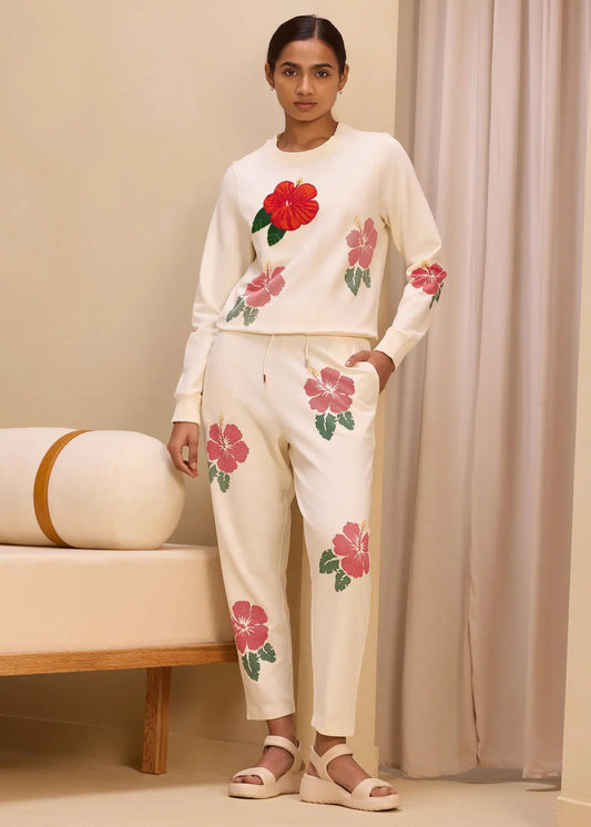 Hibiscus iCotton Tapered Pants Alonge
