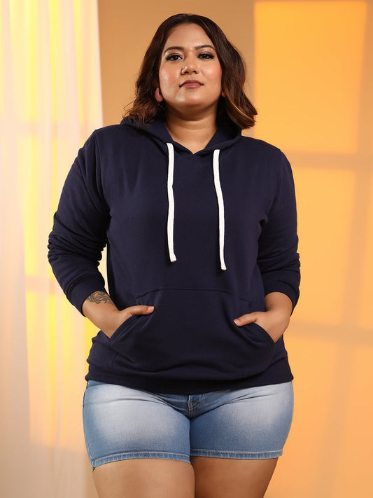 Solid Pullover Hoodie