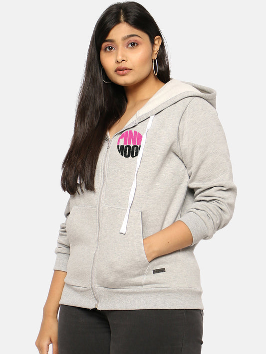 Printed Stylish Casual Hooded Sweatshirt