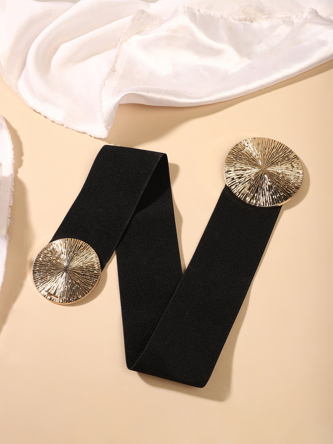 The Lilypad Elastic Belt - Raven Black