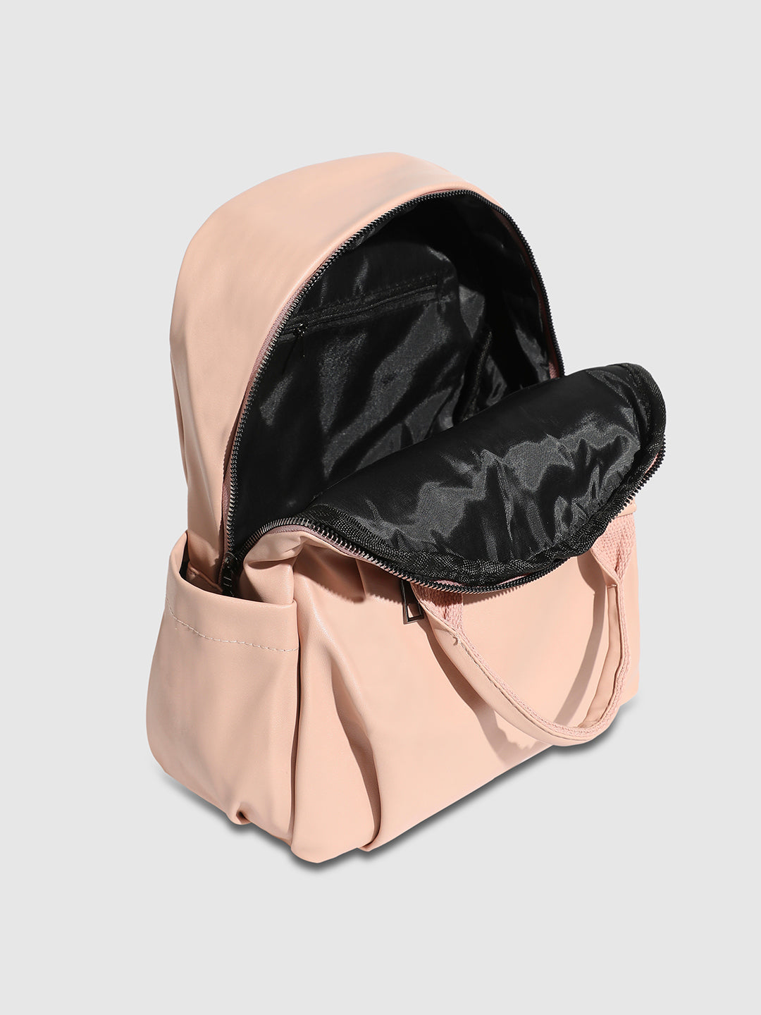 Top Handle Curve Backpack - Light Pink