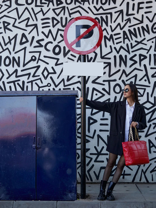 Quilt Queen Red Tote Bag