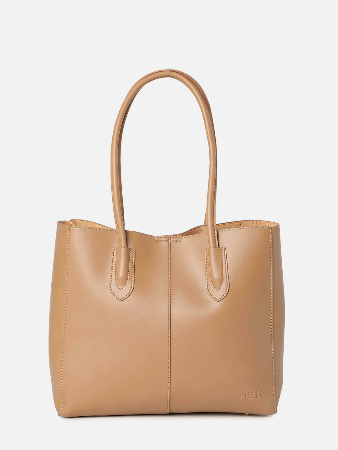 Trove Tan Tote Bag With Pouch Set