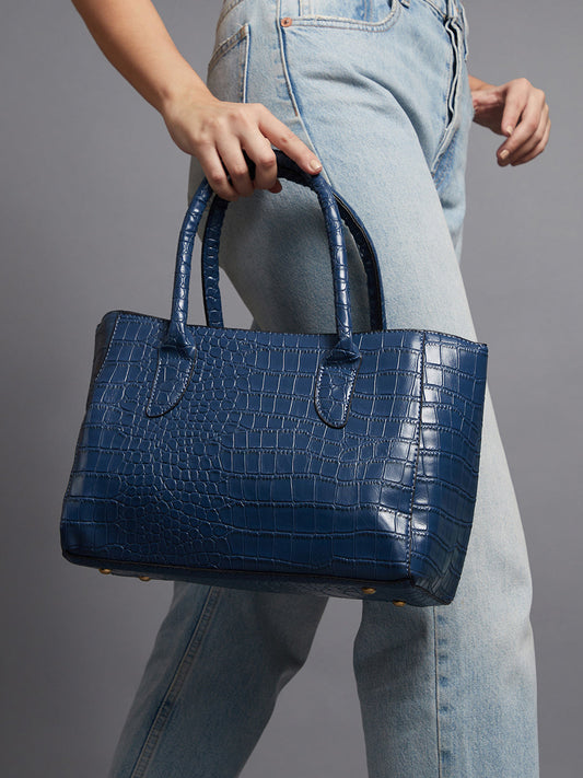 Azure Dark Blue Handbag