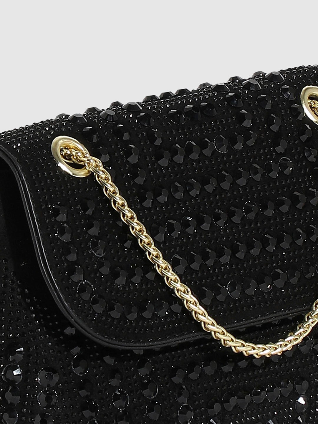 All Over Studs Handbag - Black