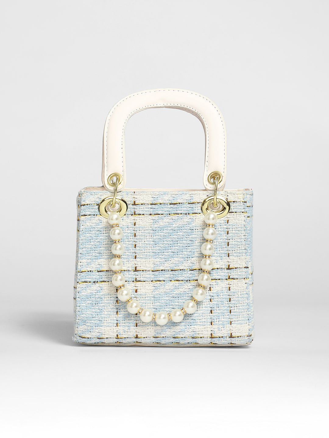 Tweed Pearl Hand Bag