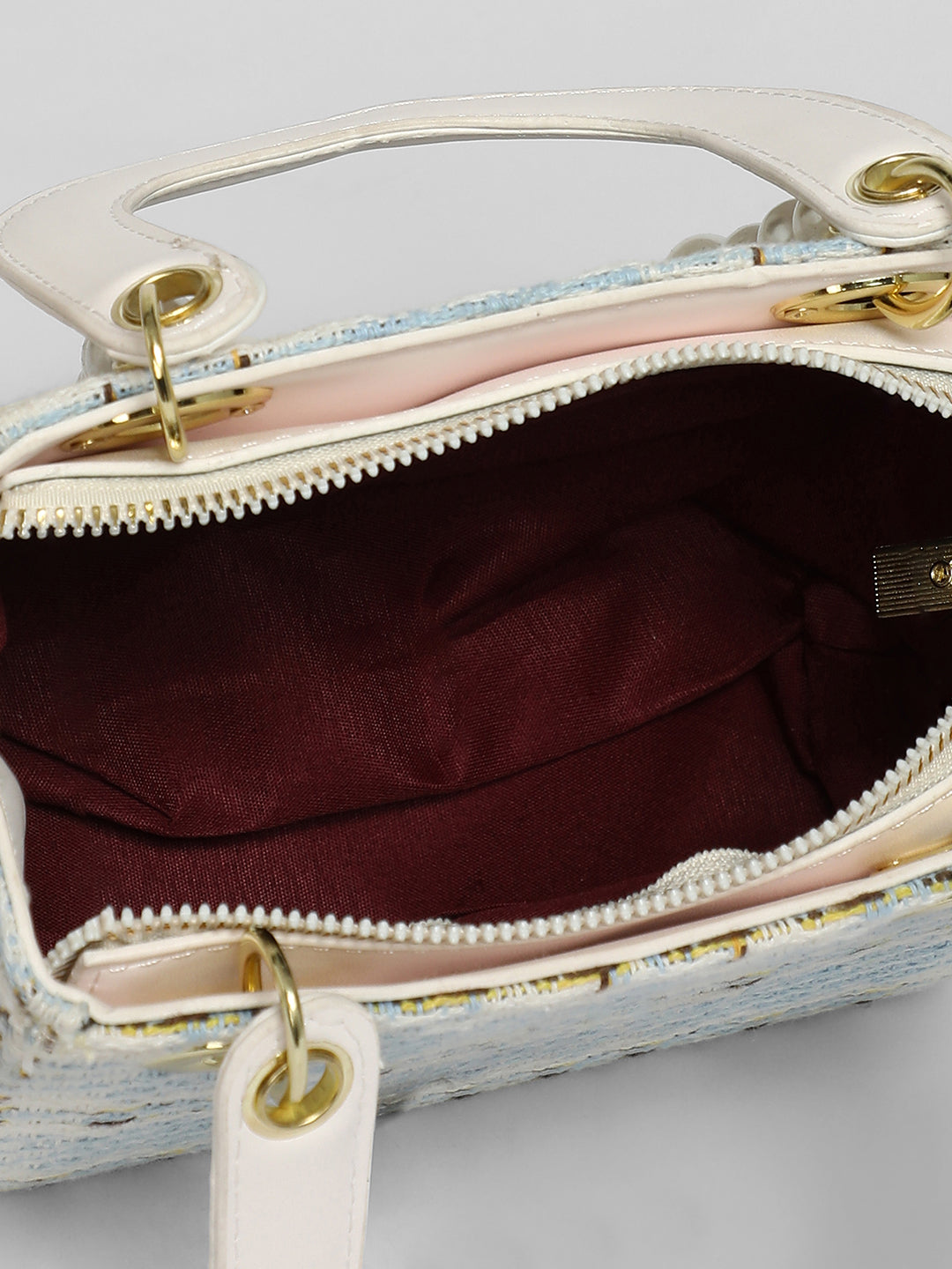 Tweed Pearl Hand Bag