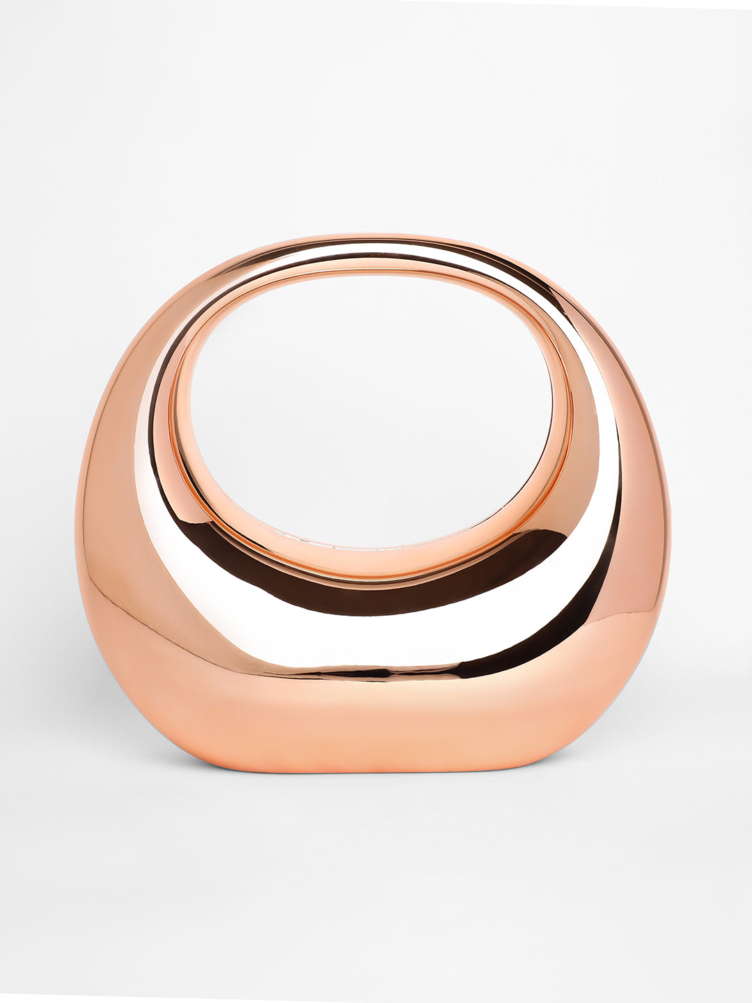 The Sculptural Hand Bag - Copper Brown